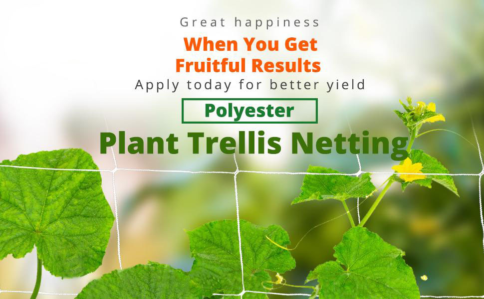 Heavy-Duty Polyester Plant Trellis Netting