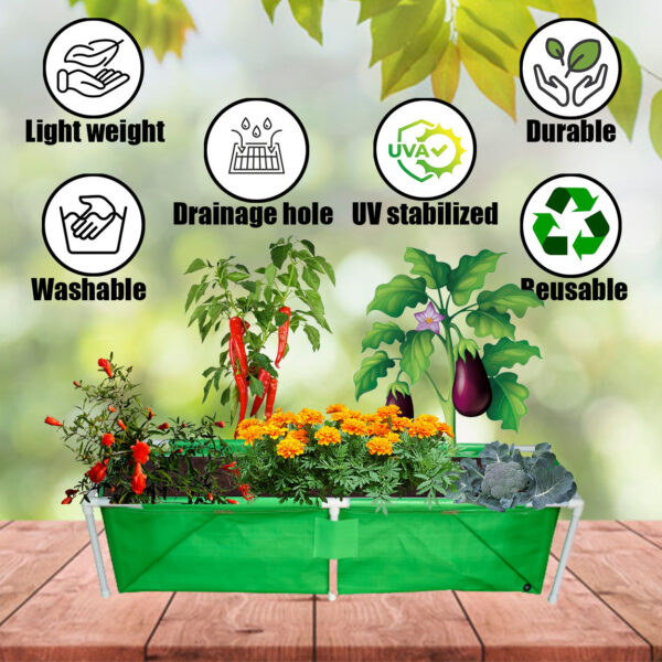 rectangle grow bags for plants