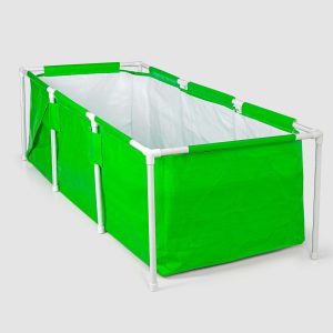 rectangle grow bag with supporting pvc pipes